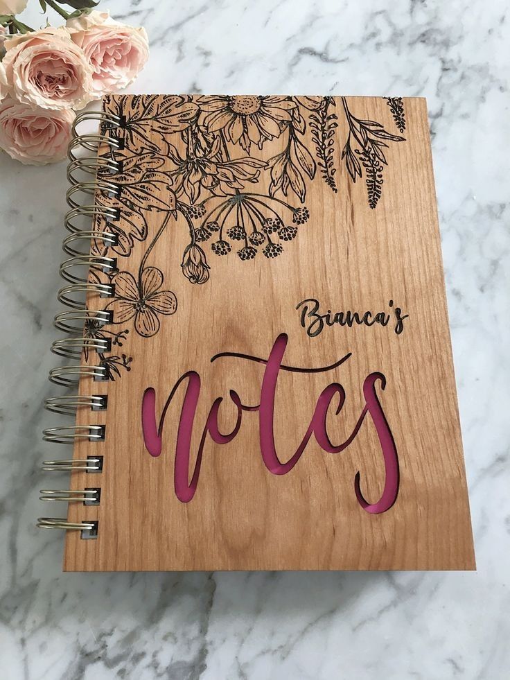 Custom Engraved Wooden Notebooks