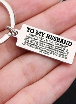 Personalized Engraved Metal Keychain