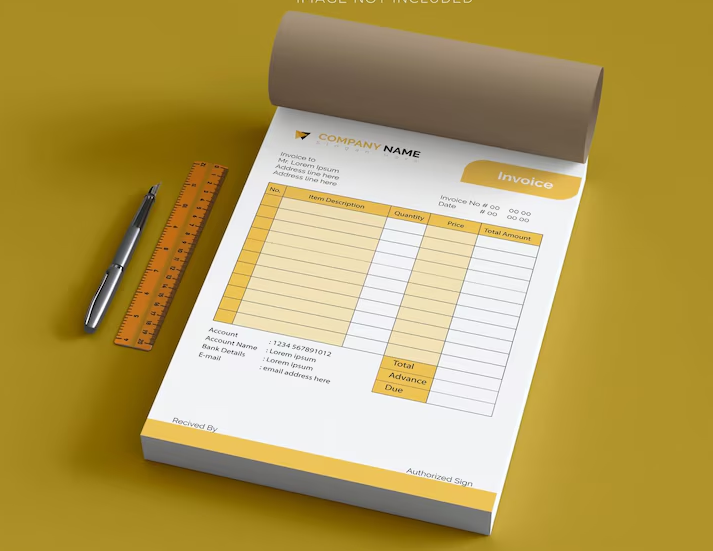 Bill Book Design & Printing