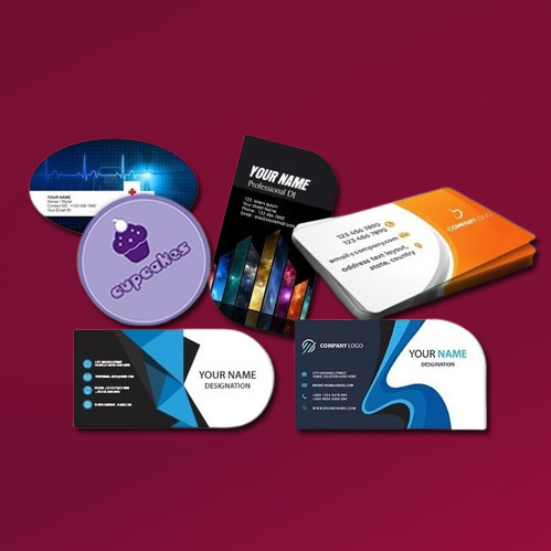 Unique Shape Visiting Cards