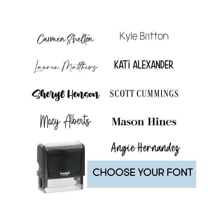 Custom Signature Stamp