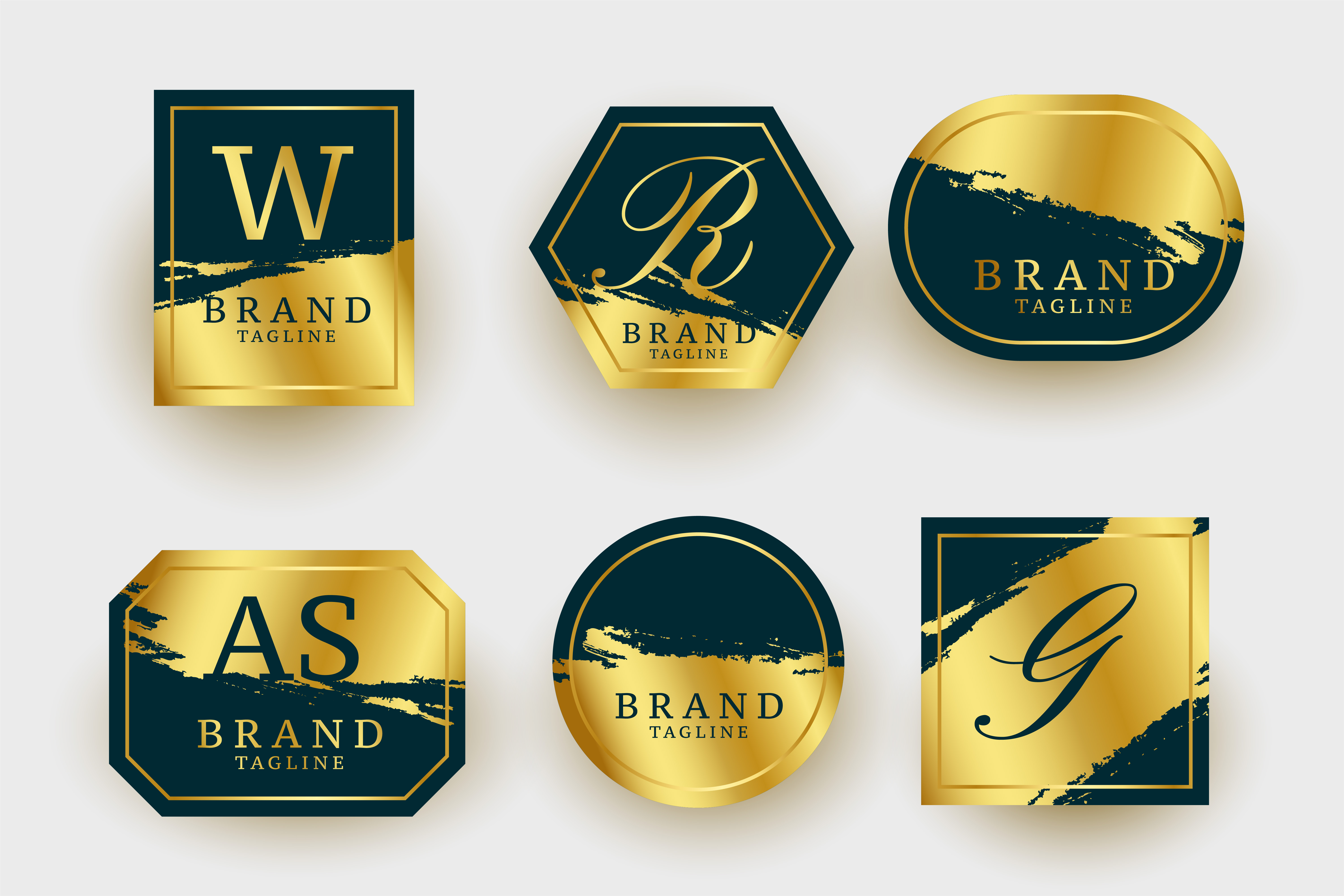 Gold Embossed Stickers