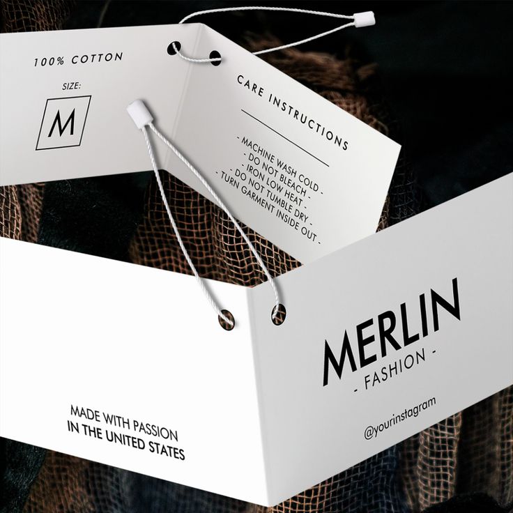 Folded Hang Tags