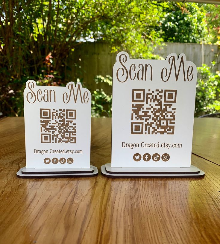 Acrylic QR Code Stand