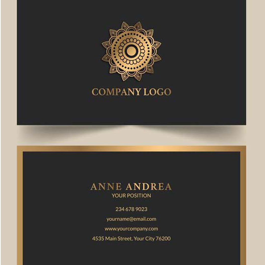Embossed Foil Business Card
