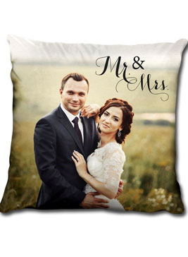 Couple Photo Print Cushions with Name